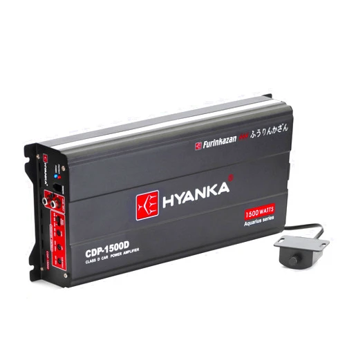 H YANKA HYANKA CDP-1500D 1-Channel Class D Car Audio Subwoofer Amplifier with Bass Boost - 1500W RMS High Output, 1/2/4 Ohm Stable, Low（RCA）Level Inputs, MOSFET Power Supply Monoblock Car Amp with Remote