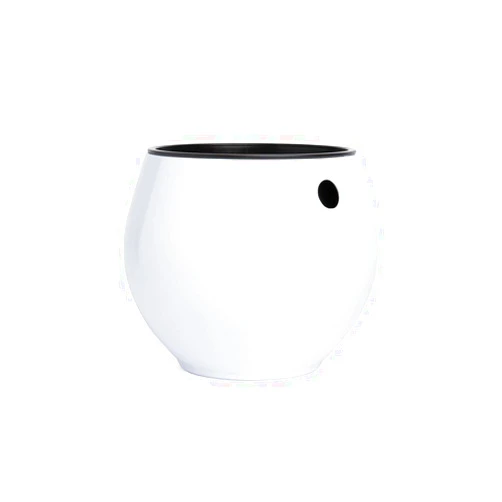 rePotme 6 inch Self Watering Plant Pot for Indoor Plants, African Violets, Succulents, Cactus, The Aqua Core Collection (Designer White)