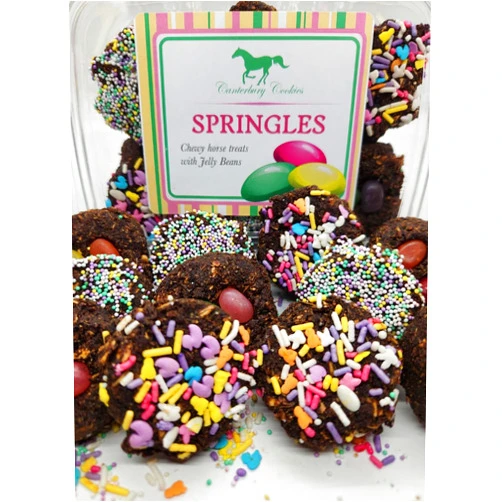 CANTERBURY COOKIES Springles w Jelly Beans - 24 Ounce Container - Horse Treats