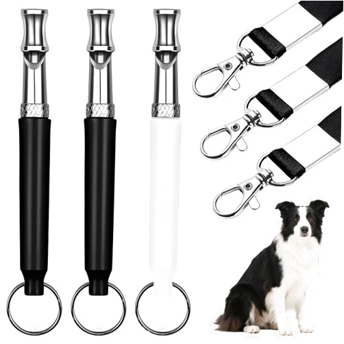 Gyinere 3 Pcs Dog Whistle,Dog Whistle to Stop Barking Neighbors Dog,Ultrasonic Dog Whistles,Professional Recall Dog Training Whistles, with Lanyard