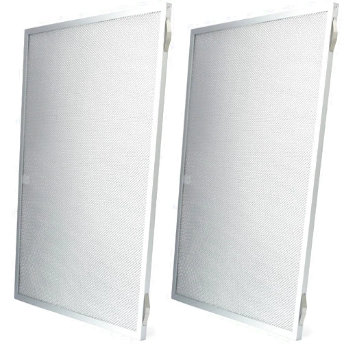 VAINELY 2Pcs S99010434-004 Grease Filter Compatible with Broan Nutone Range Hood Aluminum Mesh Vent Kitchen Exhaust Screen 15.72 X 19.88 X 0.38 Inches, Parts Replace 4958457 HPFAMM42
