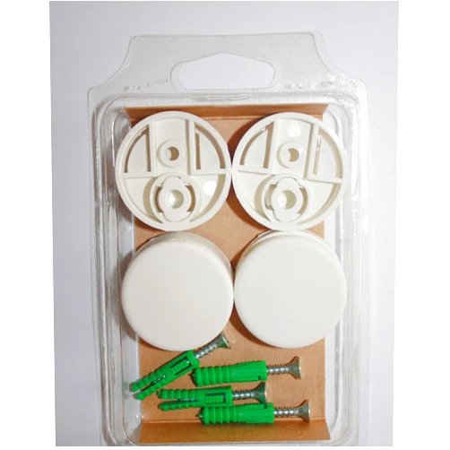 ChicFix Round Mirror Mounting Clips Set (4-Pack) Diam. 1-3/8