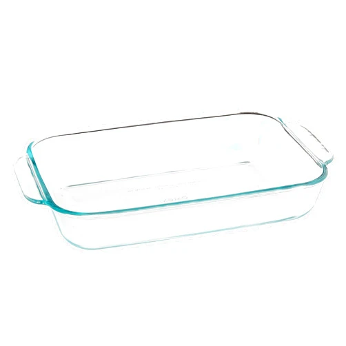 Pyrex, Clear Basics 2 Quart Glass Oblong Baking Dish, 11.1 in. x 7.1 in. x 1.7 in, 2 QT Rectangular