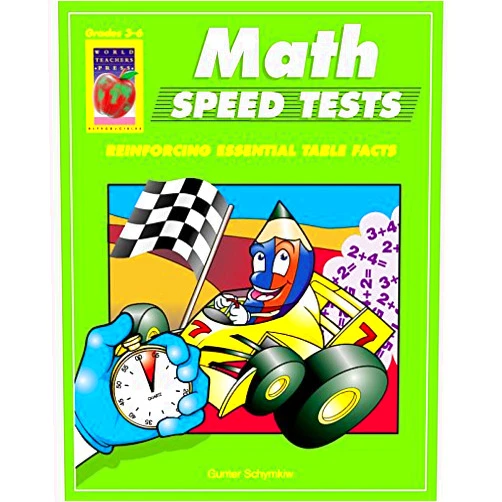 Didax Educational Resources Math Speed Tests, Gr 3-6