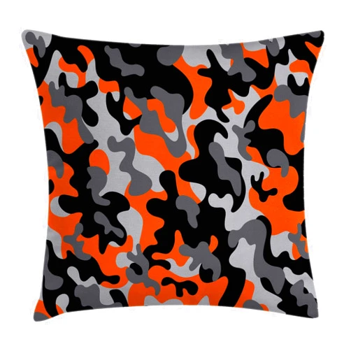 Ambesonne Camo Throw Pillow Cushion Cover, Vibrant Camouflage Lattice Like Service Theme Modern Design Print, Decorative Square Accent Pillow Case, 20