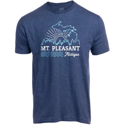 Ann Arbor T-shirt Co. Cities and Sites of Michigan - Great Lakes State Midwest Mitten Pride T-Shirt for Men Women