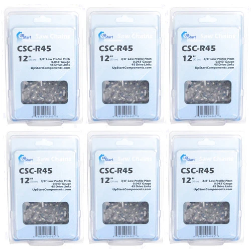 UpStart Components 6-Pack 12-Inch Chainsaw Chain Replacement for Craftsman CMCCS620M1 - (12