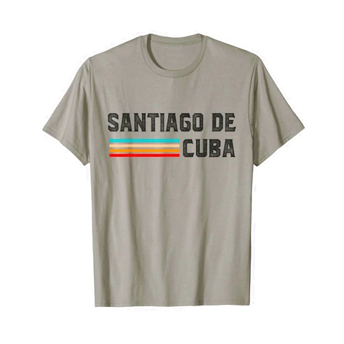 Cuban Pride sayin Cuban Americano Santiago de Cuba Cuba Souvenir Slang City Cubano Cuba T-Shirt