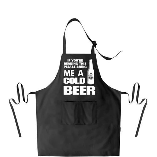 MACIFECI Apron Funny Apron for Men and Women with Pockets, Adjustable Aprons for Grilling Cooking BBQ