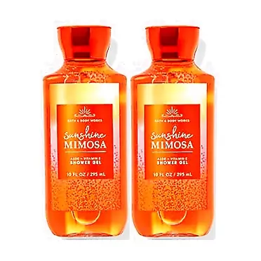 Bath & Body Works Sunshine Mimosa Shower Gel Gift Sets For Women 10 Oz 2 Pack (Sunshine Mimosa)