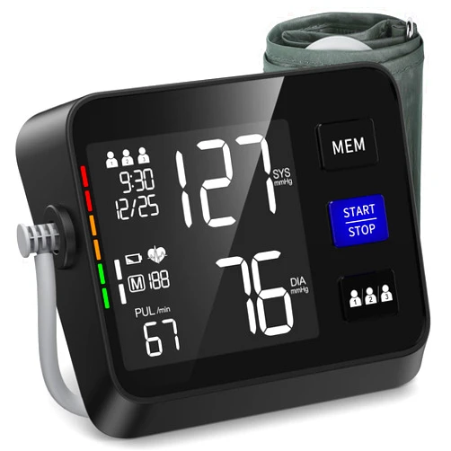 VERWINT Automatic Blood Pressure Monitor Upper Arm with Large Backlit Display, Accurate Digital BP Monitor with Adjustable Cuff 8.7