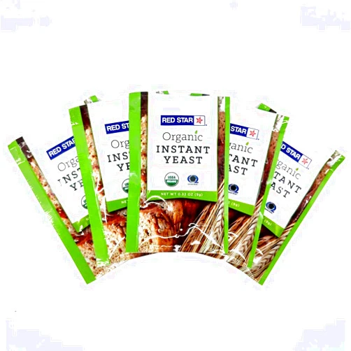 Breadtopia Lesaffre Red Star Organic Instant Yeast - 5 Packets