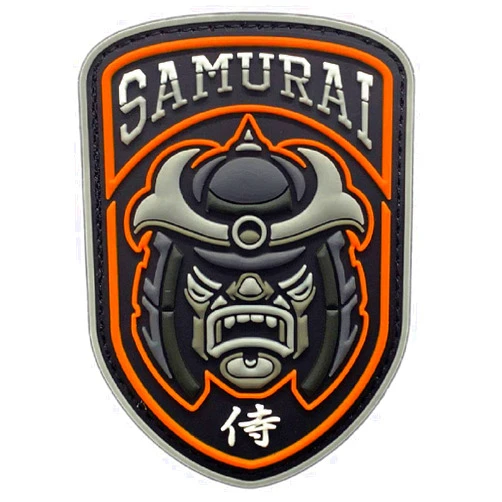 Miltacusa Samurai Warrior Morale Patch [PVC Rubber -Hook Fastener Backing -SW2]