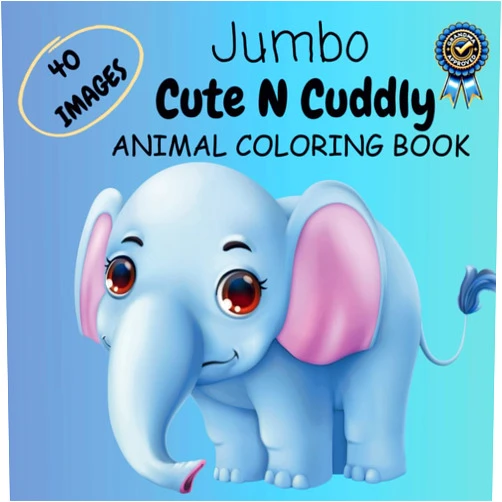 Christopher E Zewinski JUMBO CUTEN CUDDLY: ANIMAL COLORING BOOK