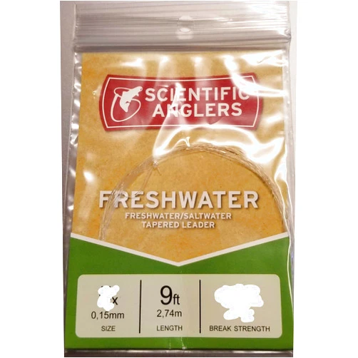 Scientific Anglers Premium Nylon Fly Fishing Leaders - with Loop 2 Pack