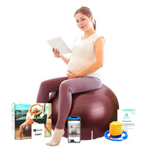 ENOVI Care+ Birthing Ball, Yoga Ball for Pregnancy, Exercise Ball Specially Designed for Mothers-to-Be