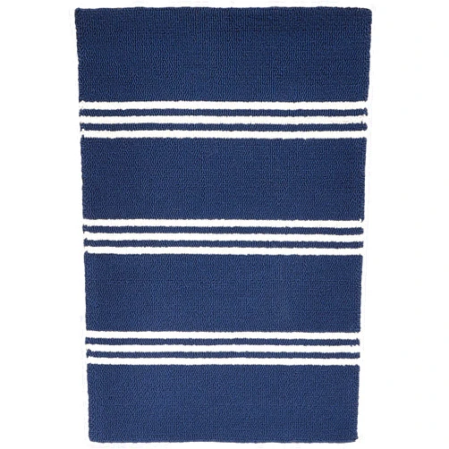 Momeni Rugs Veranda Collection, Contemporary Indoor & Outdoor Area Rug, Easy to Clean, UV protected & Fade Resistant, 2' x 3', Maritime Blue
