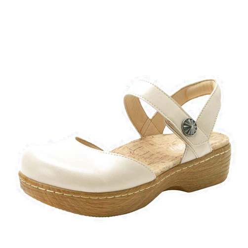 Alegria by PG Lite Alegria Women's Opal Leather Shoes with Slingback Open Back Sandals