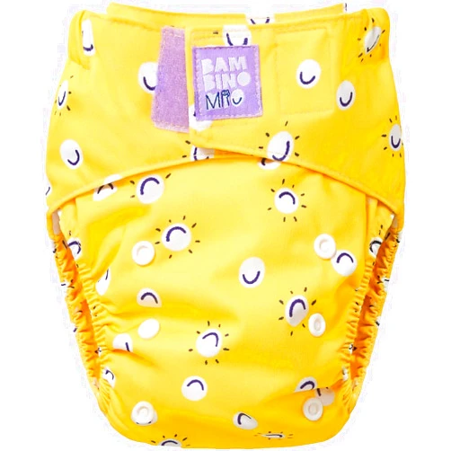 Bambino Mio, Revolutionary Cloth Diaper - Sustainable, Washable, Chemical-Free Eco Cloth Diaper from Newborn to Toddler, Smile