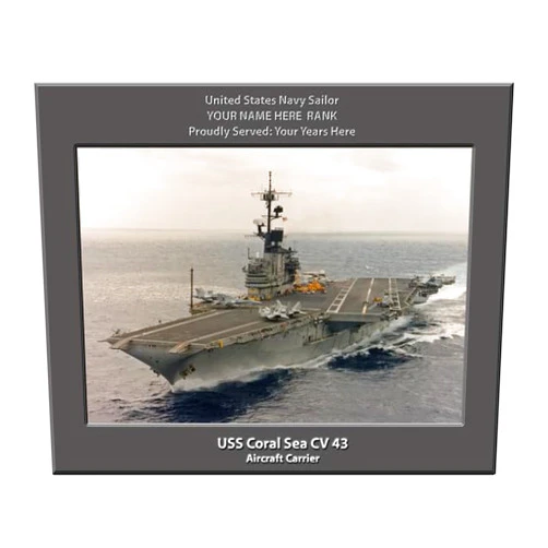 Great Naval Images LLc USS Coral Sea CV-43 Personalized United States Navy Ship 2