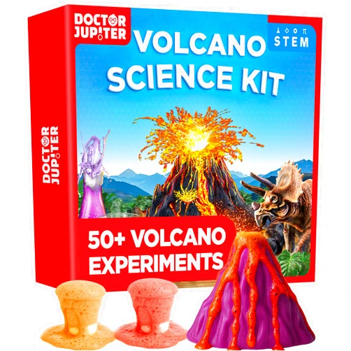 Doctor Jupiter Erupting Volcano Science Kit for Kids Ages 8+ | Birthday Gift Ideas for Boys 8-9-10-11-12 Year Olds | STEM Learning & Educational Science Projects