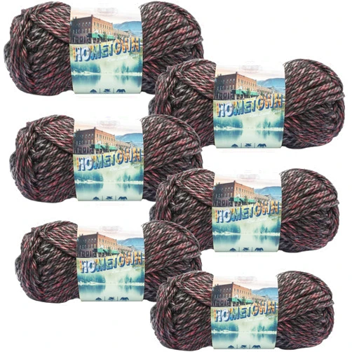Lion Brand Yarn Lion Brand Salem Creek Hometown USA Yarn 6/Pk 6 Pack