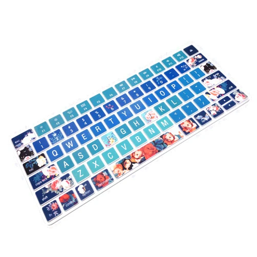 Nalian Keyboard Cover Skin for Apple Wireless iMac Magic Keyboard MLA22LL/ A (Model: A1644), Silicone Skin Protector with Pattern & Big Letter Design, US Layout, Rose