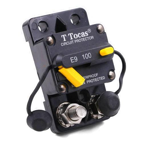 T Tocas Hi-Amp 100A Surface-Mount Circuit Breaker Double 3/8
