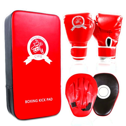 CYFIE Boxing Equipment for Kids, Kicking Shields Pads Training Gloves Punching Mitts Sparring Gear for Karate, Muay Thai, Taekwondo, Martial Arts Home Gym Workout, Karate Kick Pads for Toddler, Youth