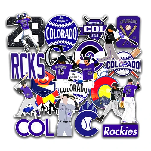 TRANSMERIDIAN TRAVELER 29 PCS American Baseball Team Stickers for Water Bottle, Laptop, Bicycle, Computer, Motorcycle, Travel Case, Car Decal Decoration Sticker 2-2.5 inches