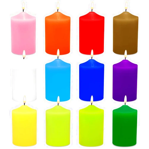 Soyyla Unscented Color Pillar Candles Set of 12-2x3 inch - Dripless and Smokeless Large Pillar Candles, 20-Hours Long Burning Time Paraffin Candle for Dinner Table, Christmas and Home Deco
