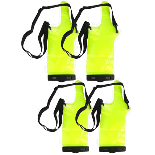 Yrhrol 4Pcs Universal Two Way Radio Waterproof Case Bag Portable Walkie Talkie Rainproof Pouch with Adjustable Strap Compatible for Motorola Kenwood Midland UV-3R UV-5R PX-888 Walkie Talkie Radio