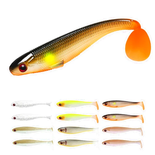 TRUSCEND 20,12,10,6 Pcs/Pack Top Soft Plastic Fishing Lures for All Species of Fish, Selected Fishing Gifts for Men, Widely Used Swimbait for All Waters, A Must-Have Bass Bait for Fishing Tackle Box