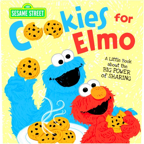 Sesame Workshop,Erin Guendelsberger Cookies for Elmo: A Little Book about the Big Power of Sharing with Friends! (Kindness and Christmas Books for Toddlers and Kids) (Sesame Street Scribbles)