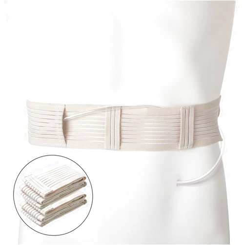 Tondiamo Peritoneal Dialysis Belt 2 Pieces Breathable Peg Tube Holder Stretch Peritoneal Catheter Belt Elastic PD Belt G Tube Belt Drainage Abdominal Fixation Medical Nursing Supplies for Patients, 35-55 Inch