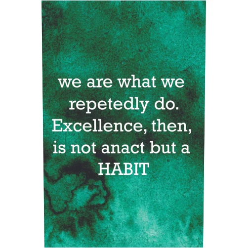 Chilla Nootbooks Quotes we are what we repetedly do. Excellence, then, is not anact but a HABIT / Notebook: Lined notebook / journal gift / 120 pages / Chilla Nootbooks