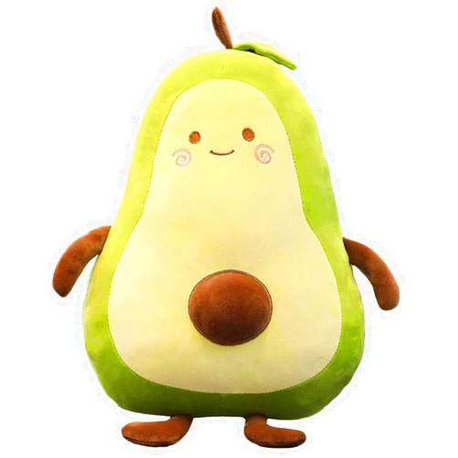 EHOTONG Avocado Plush, Food Pillow Cute Funny Fruit Throw Pillows Stuffed Toy, 17.7''