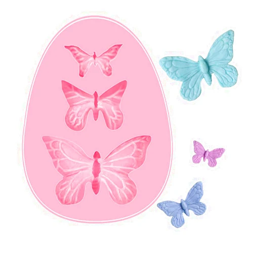HOOPO Butterfly Silicone Fondant Candy Cake Baking Mold , Cake Baking MoldCake Fondant Mold for Chocolate Fondant Polymer Clay Soap Crafting Projects & Cake Decoration