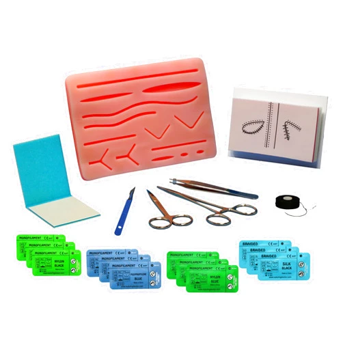 Generic Silicone Pad Practice Kit by SurgicalSim with Extra Premarked Pad Tool Kit