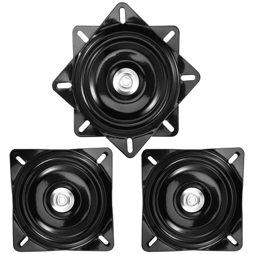 MAHIONG 3 PCS 6 Inch Heavy Duty Bar Stool Swivel Plate Replacement, 360° Square Swivel Mechanism, Swivel Bar Stool Swivel Plate for Recliner Chair, Bar Stool, Furniture, Boat