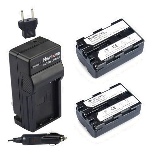 Newmowa NP-FM500H Replacement Battery (2-Pack) and Charger Kit for Sony Alpha A57 A58 A65 A77 A99 A500 A550 A560 A580 A700 A850 A900 Sony SLT a99 II