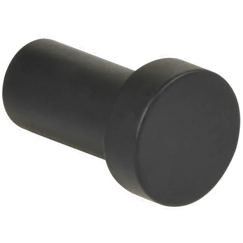 Technik Team Technikteam Bodon Wall Coat Hook Diameter 18 mm - Wall Hook for Screwing - Round Black Matte Steel Powder Coated