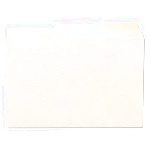 SMEAD o Smead o - Self-Tab Card Guides, Blank, 1/3 Tab, Manila, 5 x 8, 100 per Box