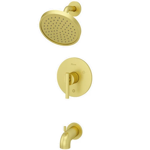 Pfister LG898NCBG Contempra 1-Handle Tub and Shower Trim, Brushed Gold