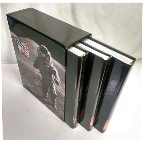 By Andrew Chaikin (Author), Profusely illustrated (Illustrator) A Man on the Moon, 3 Volumes: One Giant Leap; The Odyssey Continues; Lunar Explorers