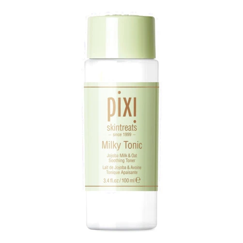 Pixi Milky Tonic, Calming & Hydrating Pads Containing Jojoba Milk, Infused with Oat Extract to Soothe, Alcohol-Free Daily Nourishing Toner, 3.4 fl oz/ 100 mL