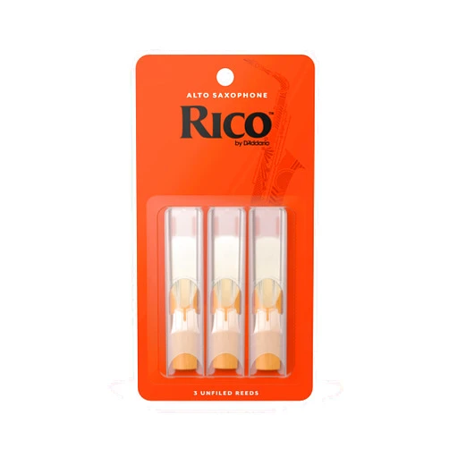 D'Addario Alto Sax Reeds, Strength 2, 3-Pack (RJA0320)