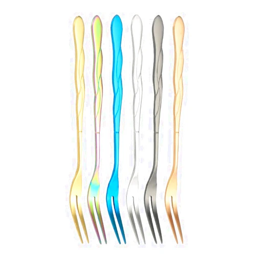 DOITOOL 10pcs Fruit Forks Fruit Picks Reusable Fruit Picks for Party Stainless Steel Fruit Fork Fruit Picks Stainless Steel