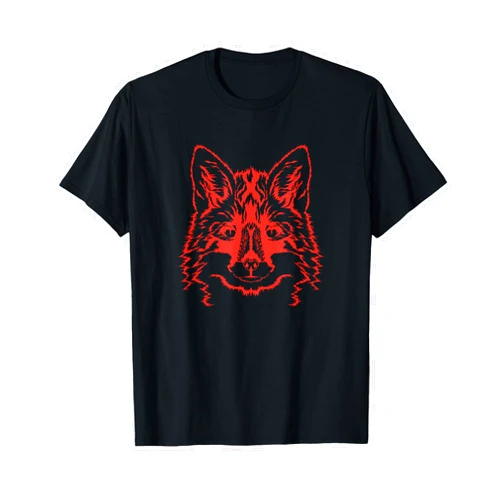 Animal animals mammal pet cute human humanized Cool Fox from Forrest Animal T-Shirt