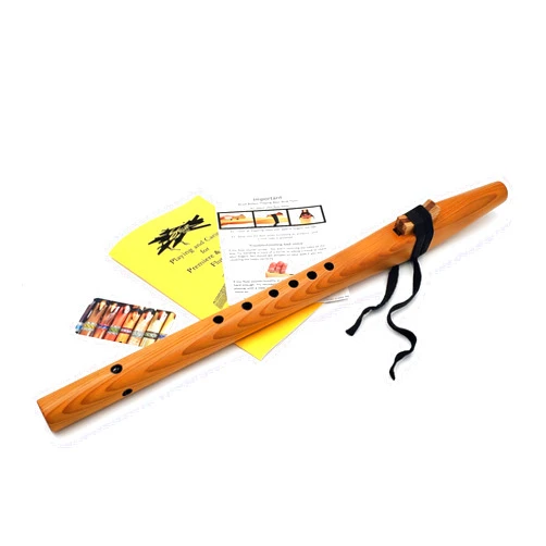 Stellar Flutes Native American Style A Flute, Cedar Beginner Flute Package for Small Hands with Book (Flute Bag Not Included) by Stellar Flutes